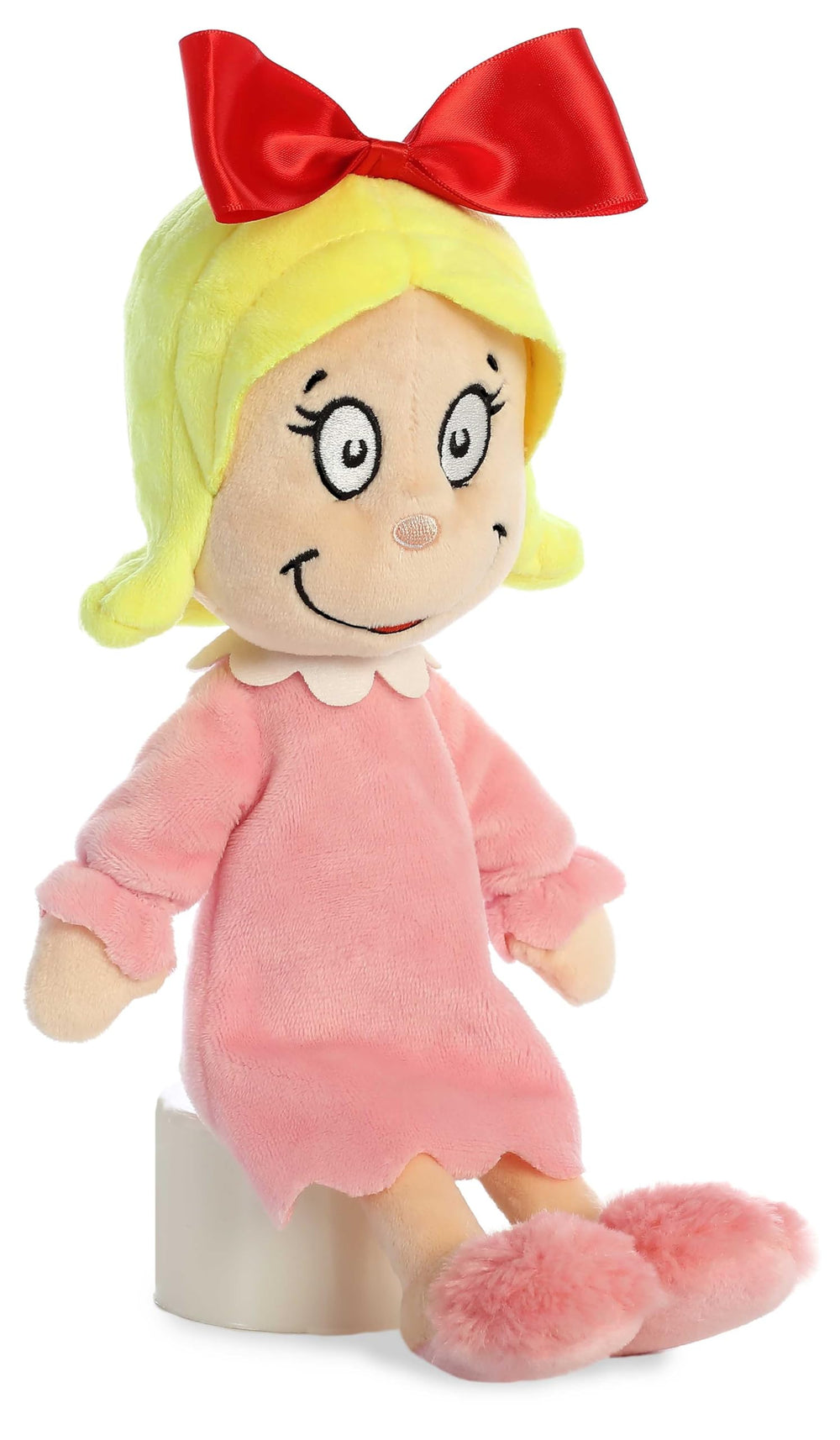 Aurora Cindy Lou Who plush in multicolor design adds festive whimsy to playtime