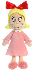 Aurora Cindy Lou Who plush front view in bright multicolor, perfect for storytelling