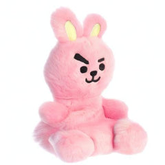 Aurora Cooky pink plush, a collectible BT21 character for fans.