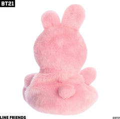 Aurora Cooky palm pals on shelf, bright pink accent.