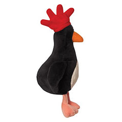 Closeup fabric texture of Aurora Feathers McGraw penguin plush