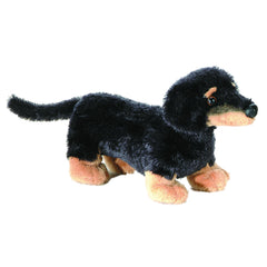 Aurora Flopsie Sausage Too 12in plush in brown with soft fur for cozy hugs.