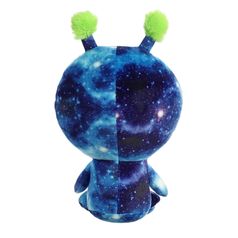 Soft fabric closeup on the Aurora Nebula Light Up Alien plush