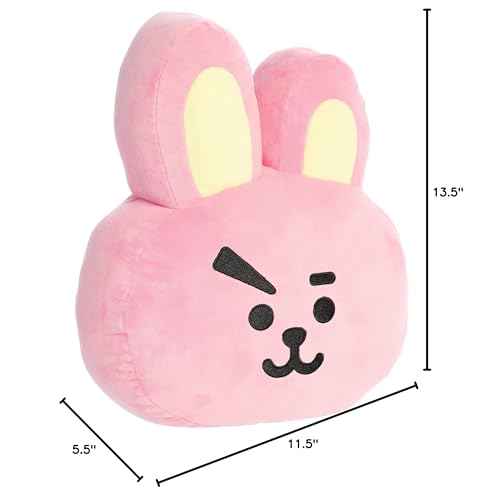 Aurora Lovable BT21 Cooky plush close-up showing face details and soft fabric for gifting