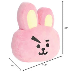 Aurora Lovable BT21 Cooky plush close-up showing face details and soft fabric for gifting
