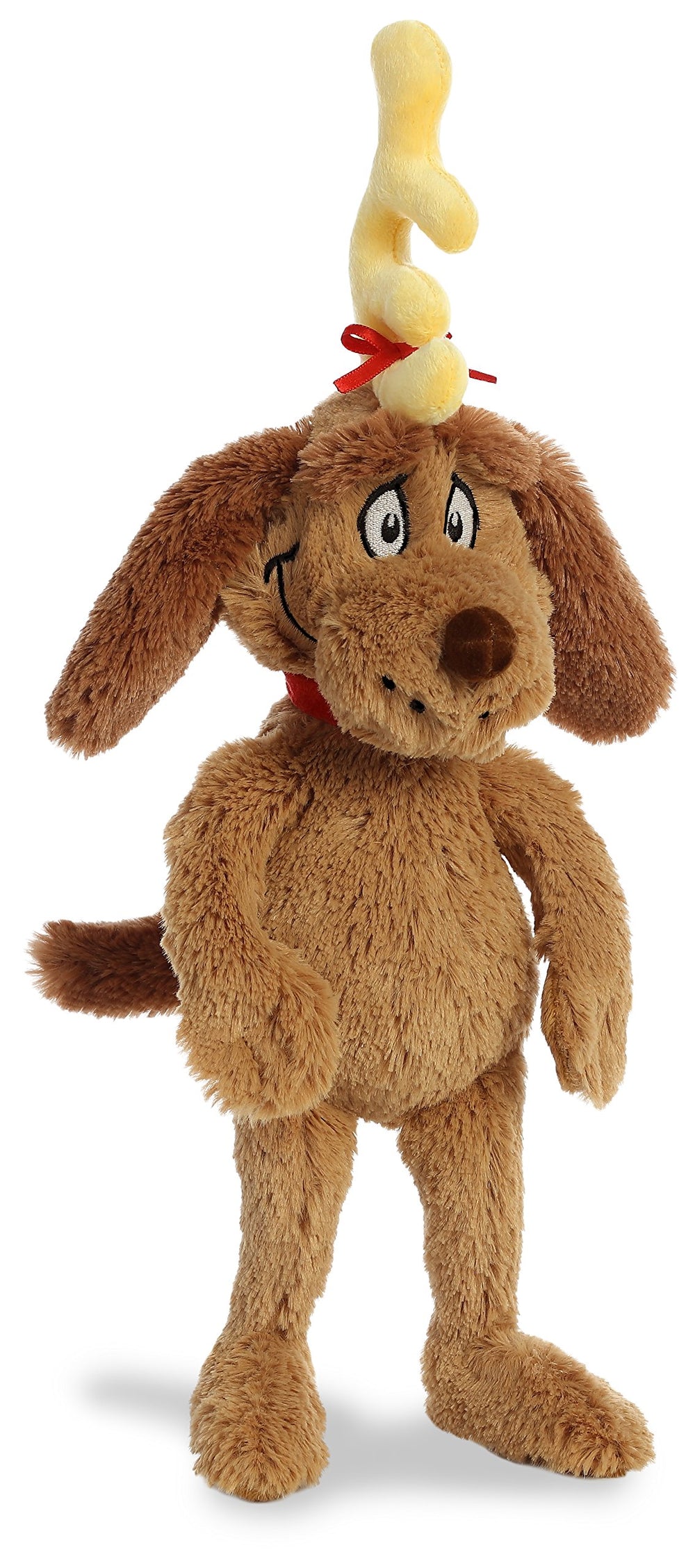Aurora Max Dr. Seuss licensed plush close-up of face showing character details.