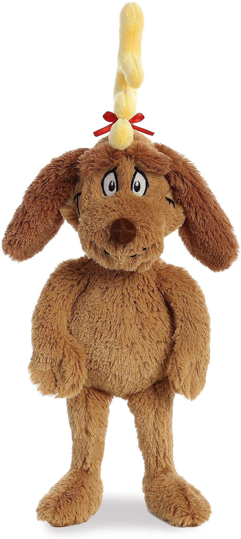Aurora Max Dr. Seuss stuffed animal front view with soft brown fur for cozy playtime.
