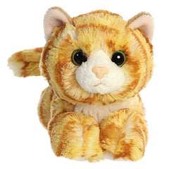 Aurora Ginger Cat mini side view showing soft plush texture and cuddly silhouette