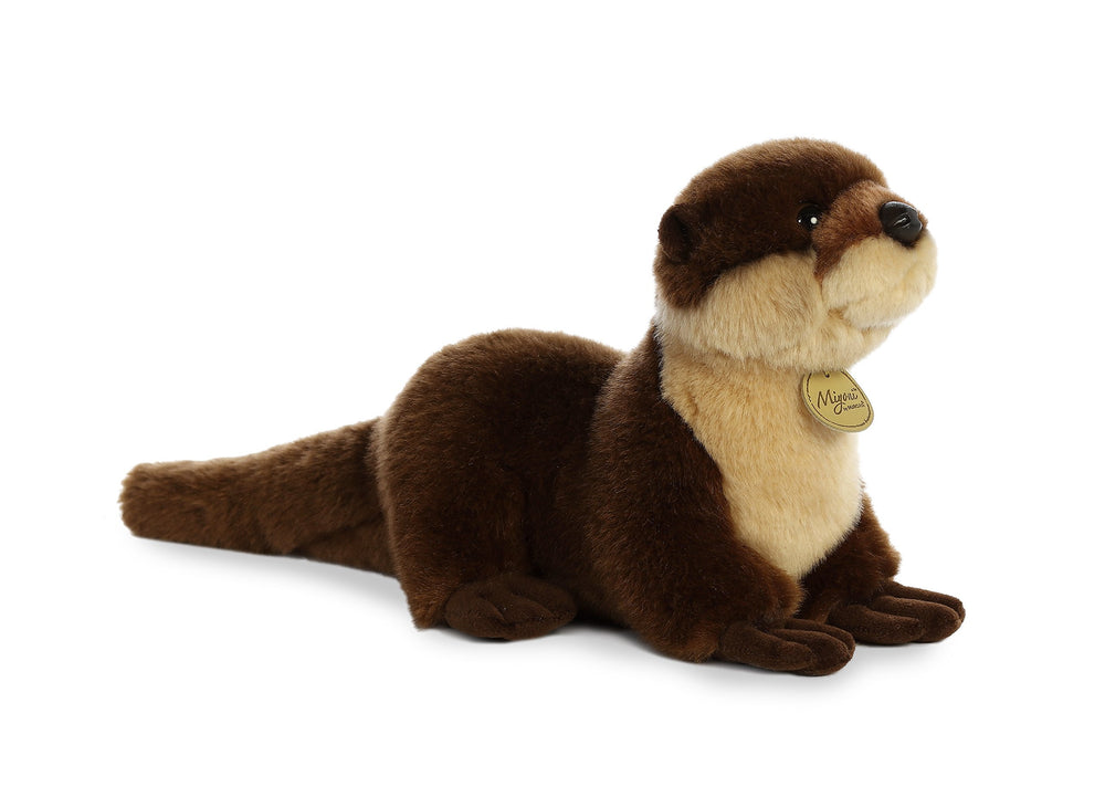 Aurora Miyoni River Otter plush with lifelike texture for cozy display.