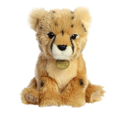 Aurora Miyoni Tots Cheetah Cub plush face detail with spots.