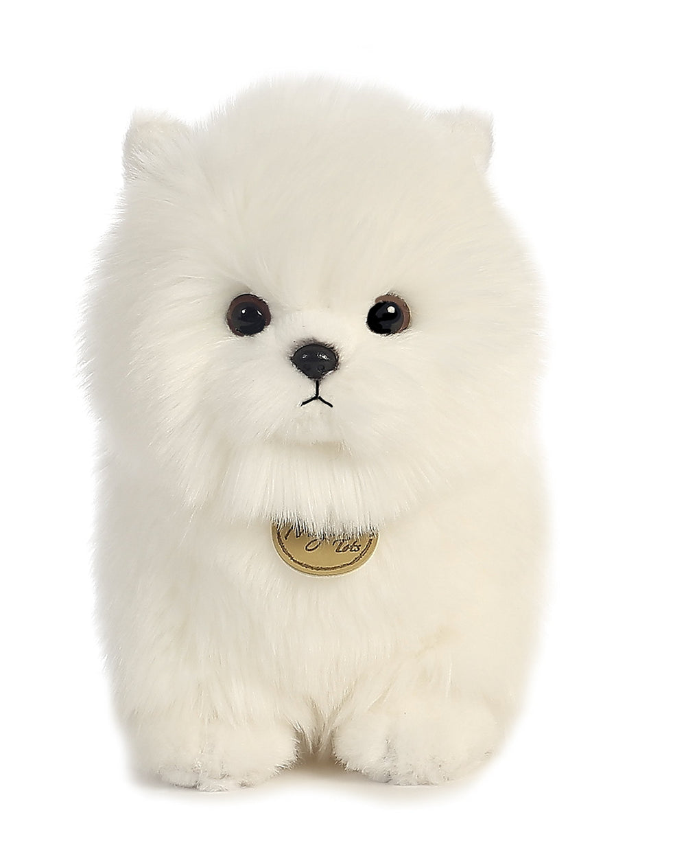 Aurora Miyoni Tots Pompom Pup hand-stitched detail highlights artisanal quality