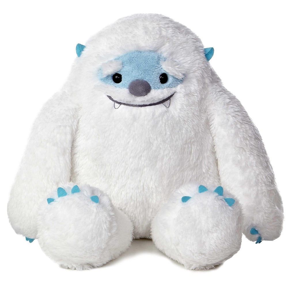Aurora Yulli Yeti plush with a soft white face for cozy cuddling