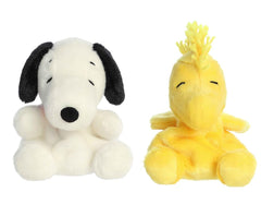 Aurora Snoopy Palm Pal plush with soft fabric for cuddly bedtime companionship.
