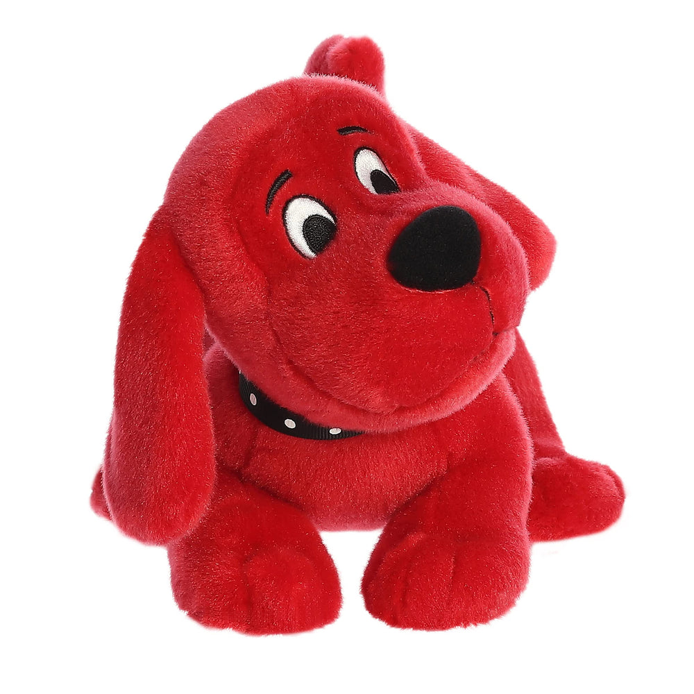 Aurora Playful Clifford plush displays a sweet facial expression for bonding.