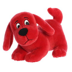 Aurora Playful Clifford stuffed animal in 8.5-inch size offers cozy companionship.