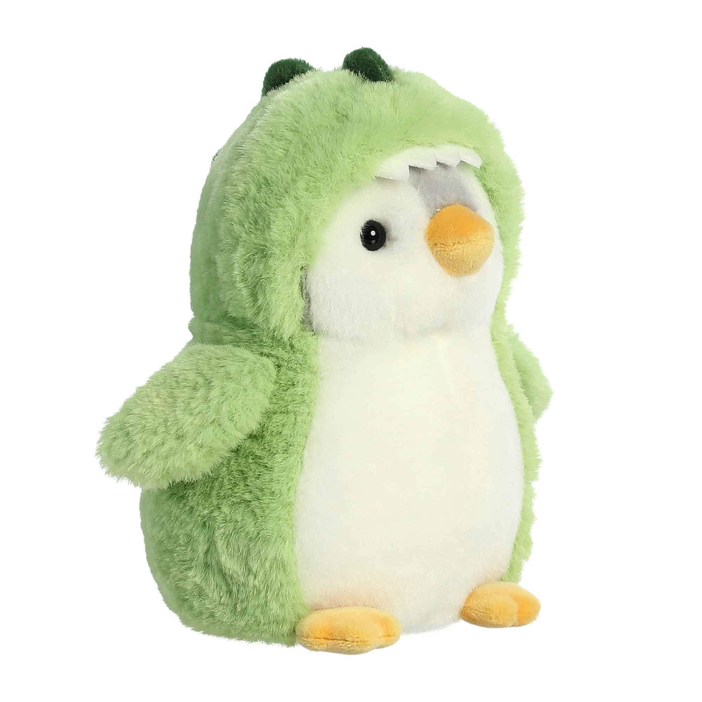 Aurora Playful Pom Pom Penguin plush face detail, inviting daily comfort and playful imagination.