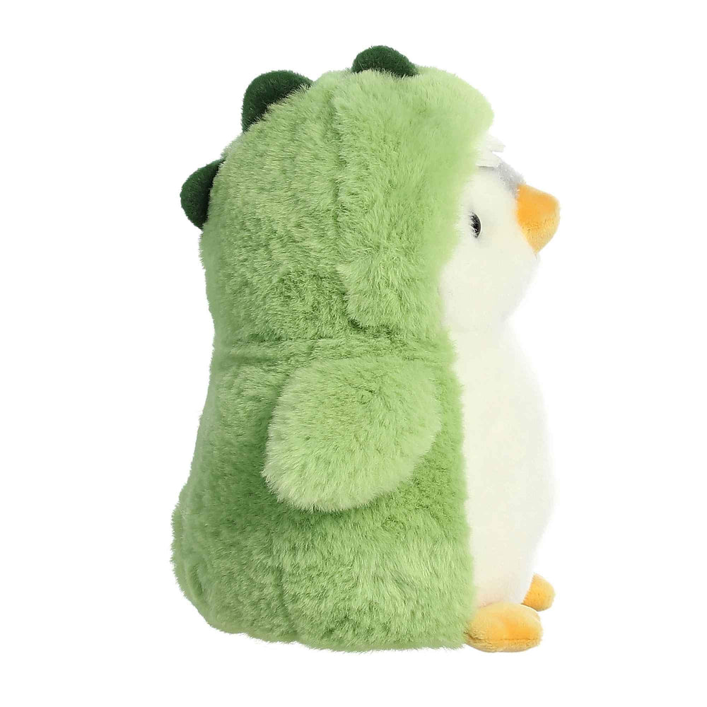 Aurora Playful Pom Pom Penguin with teeth and plush spikes, a whimsical bedtime companion.
