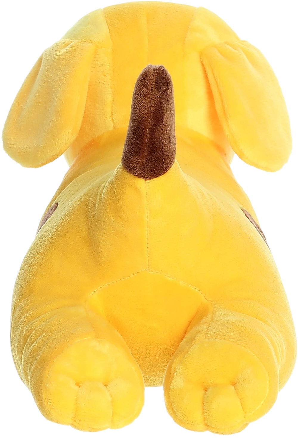 Aurora Playful Spot yellow plush with soft textures ideal for all ages.