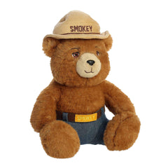 Aurora Smokey Bear plush close-up highlights durable materials for lasting play.