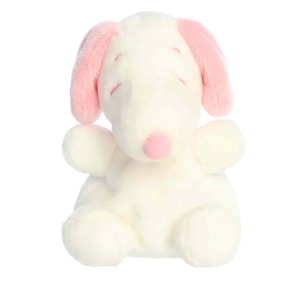 Aurora Snoopy Palm Pals 5-inch plush ideal for nostalgia gifts.