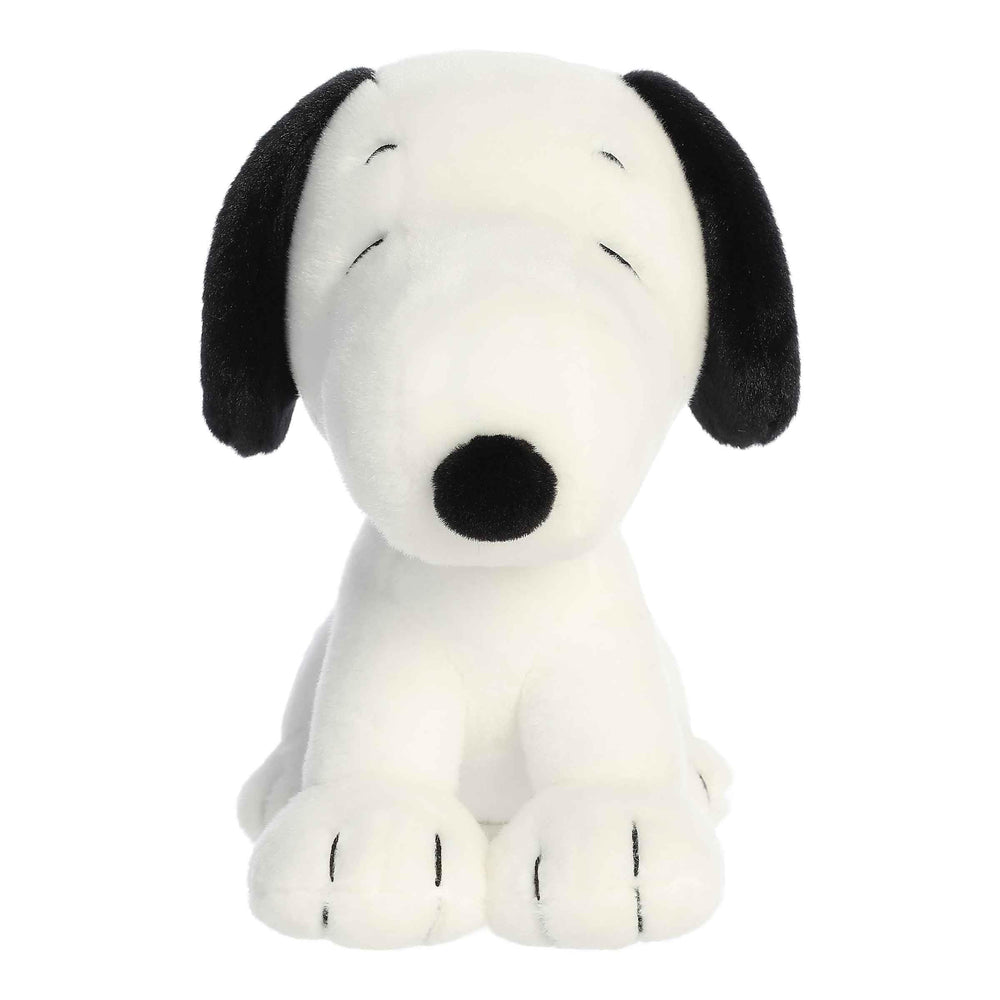 Aurora Snoopy stuffed animal back view, showcasing soft plush and durable stitching.