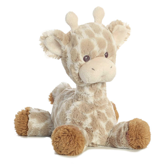 Aurora Snuggly Loppy Giraffe with embroidered face for lasting cuddles.