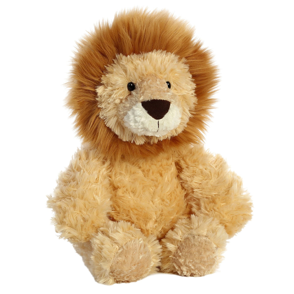 Aurora Snuggly Tubbie Wubbies Lion with child for imaginative playtime.