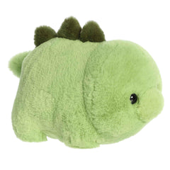 Aurora Spudsters Stevie Stegosaurus plush close-up fabric reveals deluxe softness.