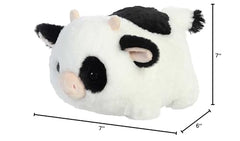 Aurora Spudsters Tutie Cow plush packaging display suitable for gifting