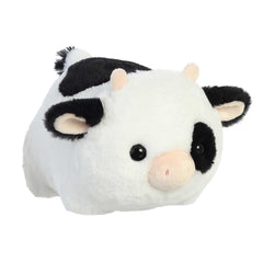 Aurora Spudsters Tutie Cow plush side view showing cuddle-friendly silhouette