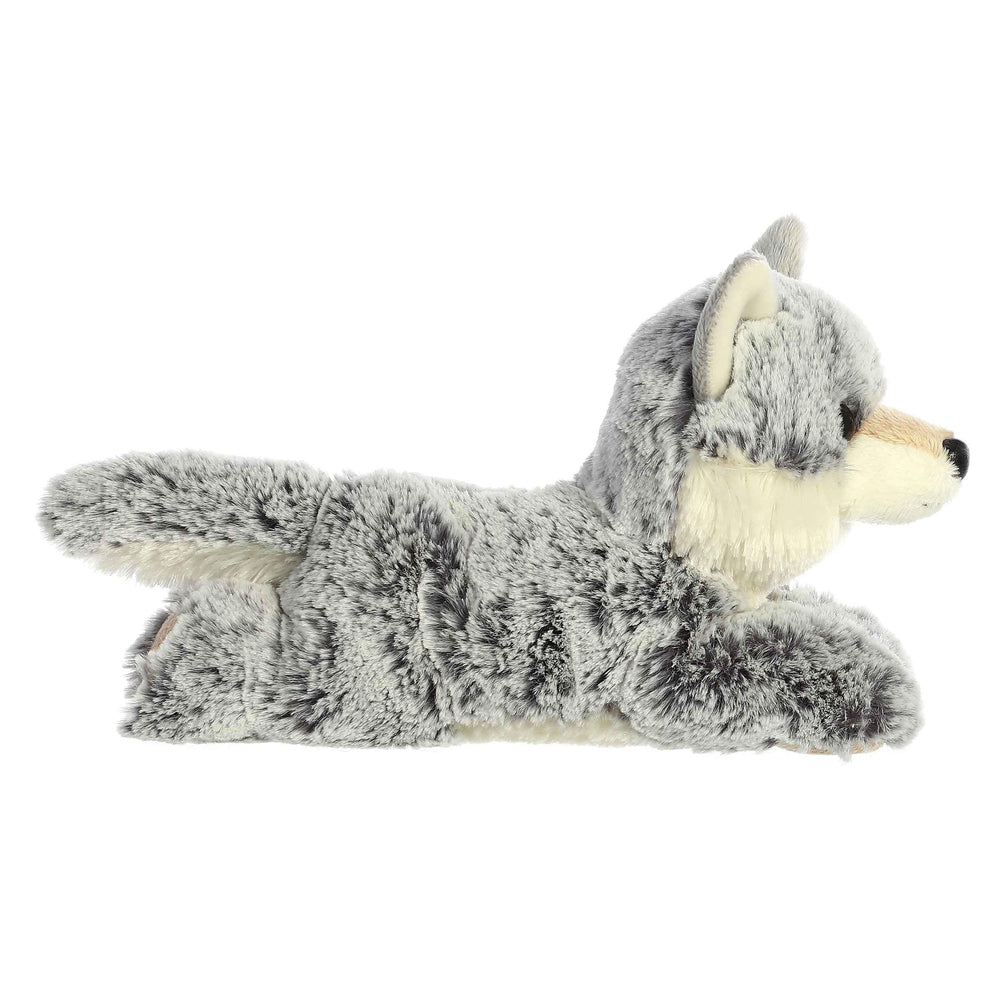 Aurora Winter Wolf tail fluff adds realistic charm during play.