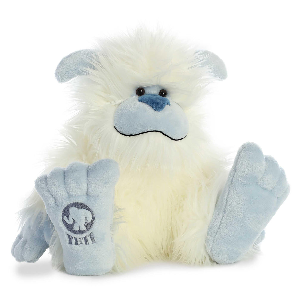 Aurora mysterious fantasy Yeti plush designed for safe play with bean pellets for stability.