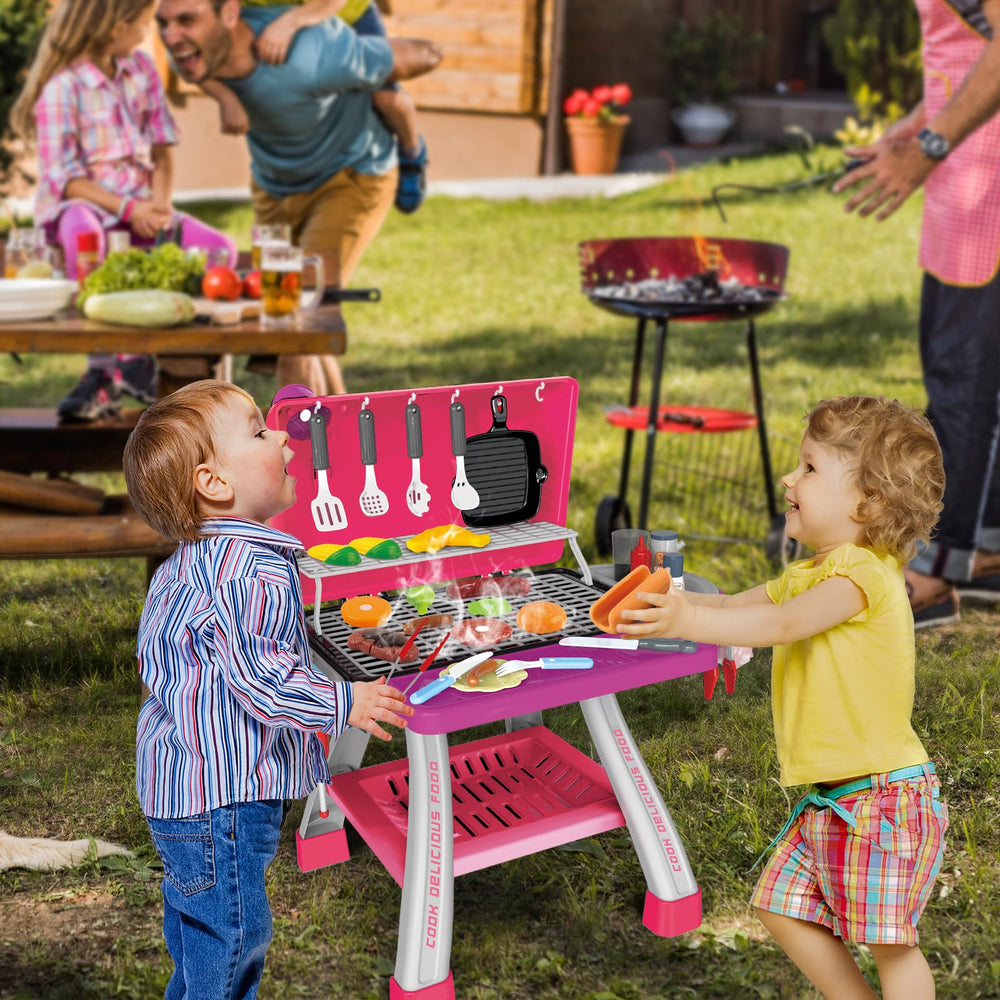 AuroTops pink grill toy accessories pack enhances pretend meals