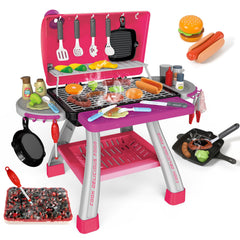 AuroTops pink grill toy closeup with lights for imaginative play