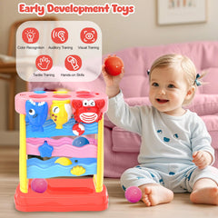 AuroTops Pound A Ball set includes four bright balls for varied play