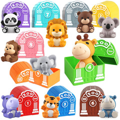 AuroTops safari animal barn toy setup for engaging pretend play