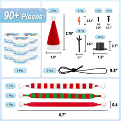 Aursy scarf and hat accessories for personalized snowmen