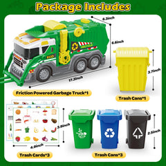 AuroTops mini red trash bin supports sorting play and color differentiation