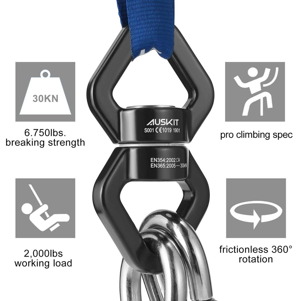 AusKit tangle-free rotation design prevents knots during spins.
