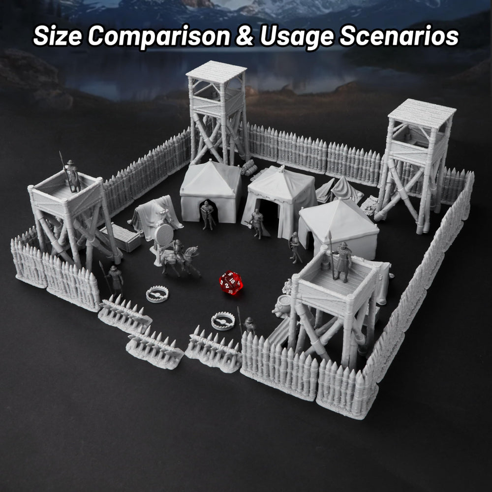 AUSPDICE AF676 barricades provide modular cover for skirmish maps.