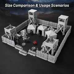 AUSPDICE AF676 barricades provide modular cover for skirmish maps.