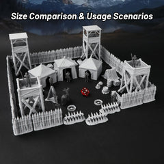 AUSPDICE AF676 tents create realistic camp scenes for engaging encounters.