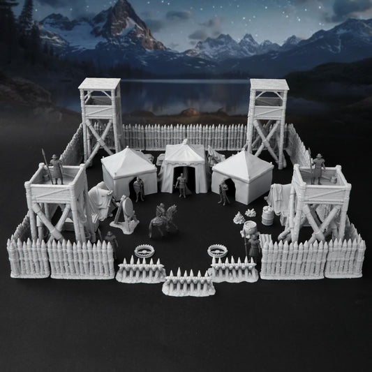 AUSPDICE AF676 watchtower enhances battlefield immersion with detailed 3D-printed texture.