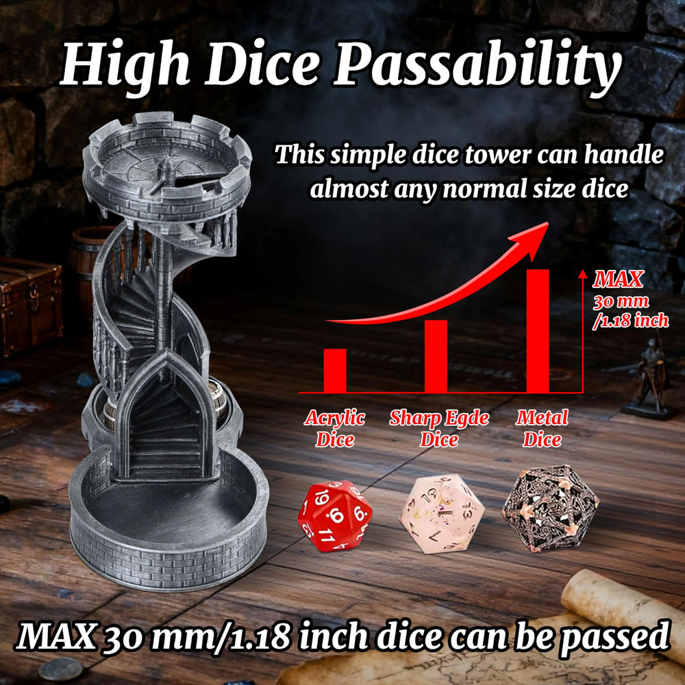AUSPDICE DND dice tower retro color detail highlights artisan finish