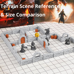 AUSPDICE Dungeon Doors offer sturdy access for quick map reconfiguration.
