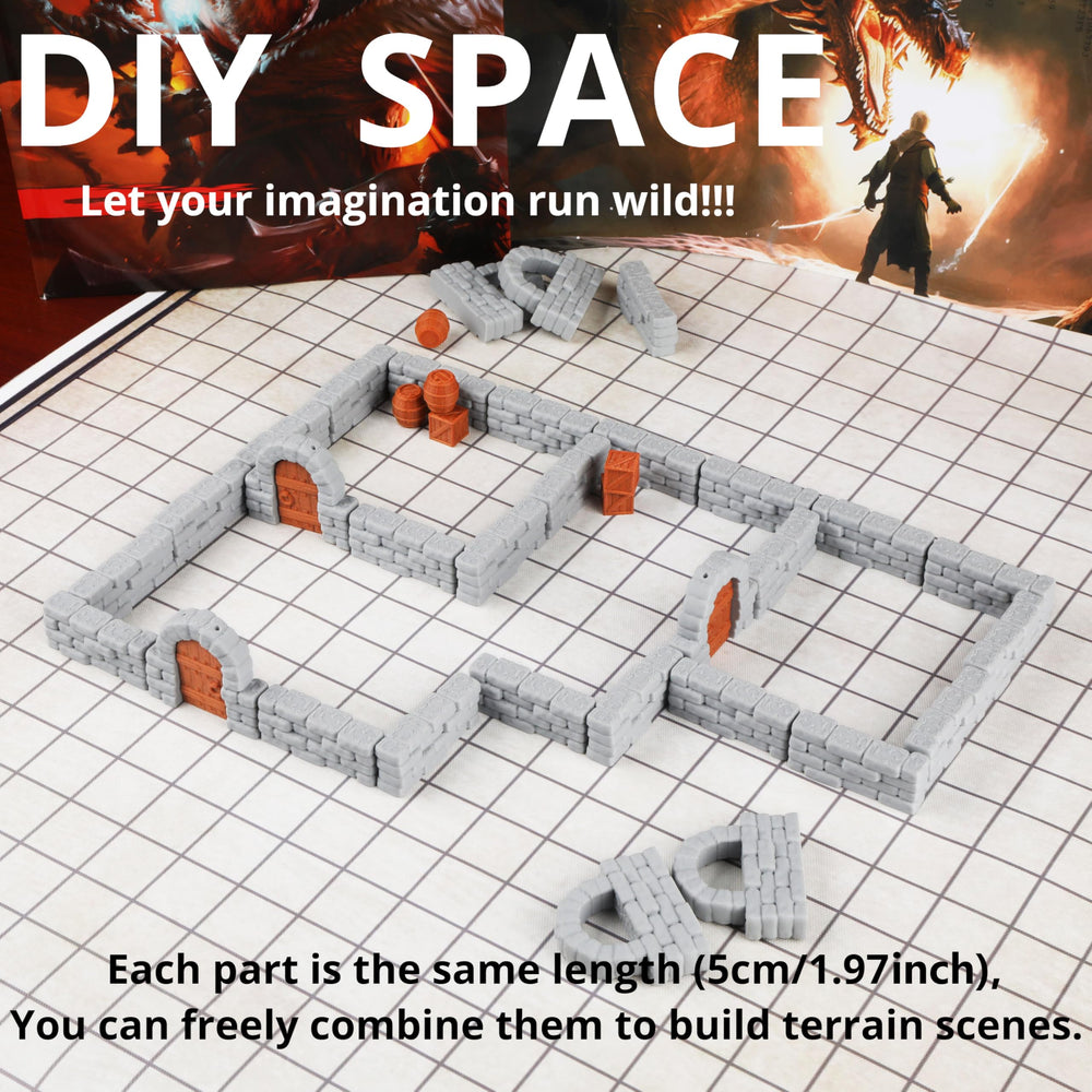 AUSPDICE Dungeon Windows add authentic light details to immersive dungeon scenes.