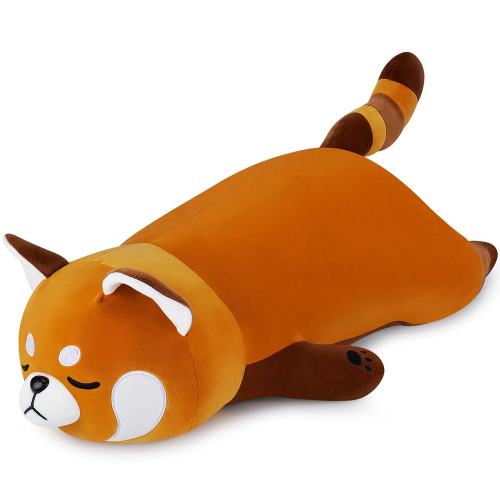 Auspicious Beginning 30-inch red panda plush ready for cozy cuddles and long hugs