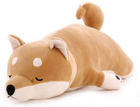 Auspicious Beginning 30-inch Shiba Inu plush for large cuddles and cozy decor