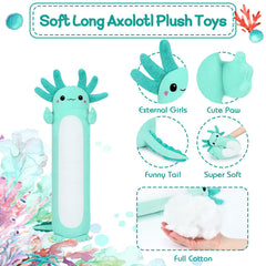 Auspicious Beginning axolotl plush pillow pink face detail for cute charm.