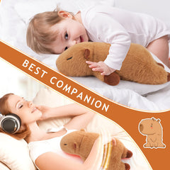 Auspicious Beginning Capybara serves as a bedtime companion for kids and adults